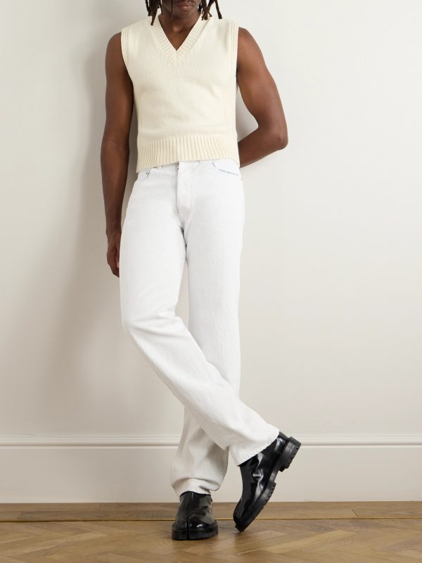 Straight-Leg Coated-Cotton Trousers - OU Straight-Leg Coated-Cotton Trousers - OU