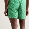 Standard Slim-Fit Straight-Leg Mid-Length Printed Swim Shorts - BK Standard Slim-Fit Straight-Leg Mid-Length Printed Swim Shorts - BK