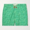 Standard Slim-Fit Straight-Leg Mid-Length Printed Swim Shorts Standard Slim-Fit Straight-Leg Mid-Length Printed Swim Shorts
