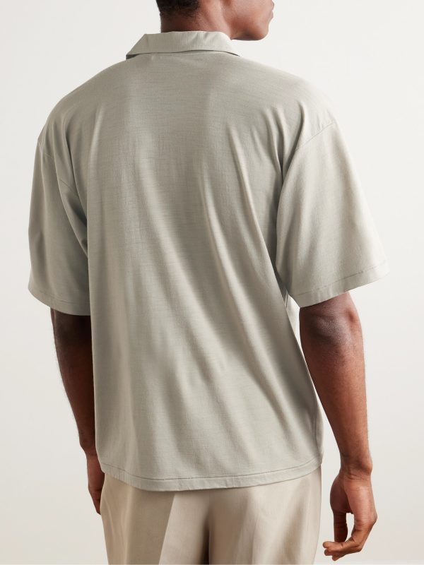 Skipper Wool-Jersey Polo Shirt - BK