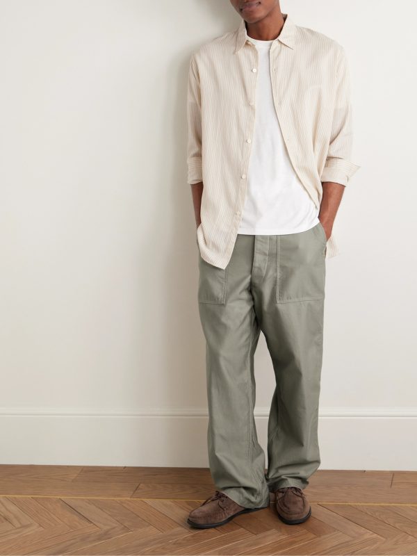 Baker Straight-Leg Cotton Trousers - OU Baker Straight-Leg Cotton Trousers - OU