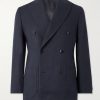 Double-Breasted Linen and Silk-Blend Blazer Double-Breasted Linen and Silk-Blend Blazer