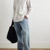 Button-Down Collar Striped Cotton Shirt - OU Button-Down Collar Striped Cotton Shirt - OU