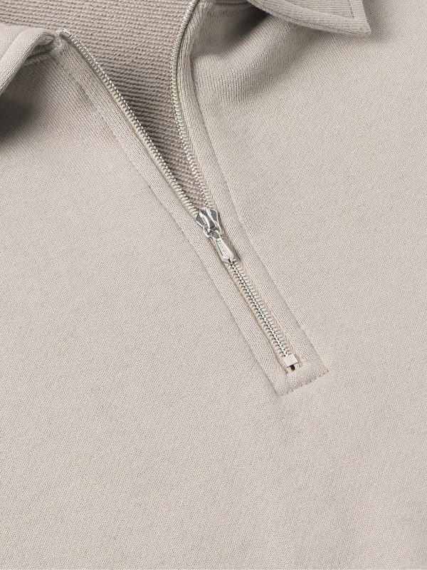 Suvin Cotton-Jersey Half-Zip Sweatshirt - CU