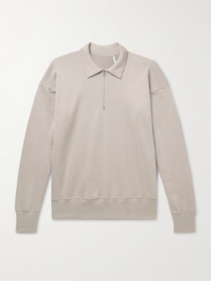 Suvin Cotton-Jersey Half-Zip Sweatshirt