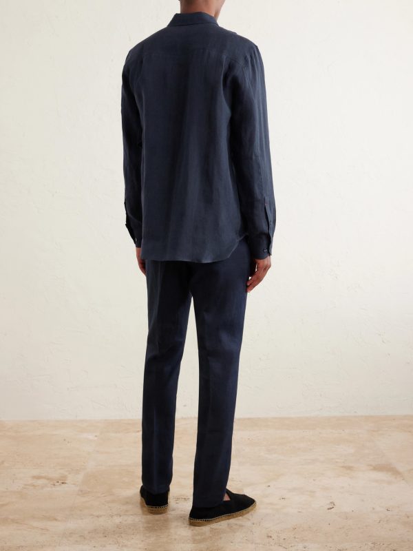 Justin Linen Shirt - BK Justin Linen Shirt - BK