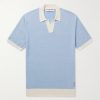 Horton Slim-Fit Wool and Cotton-Blend Polo Shirt