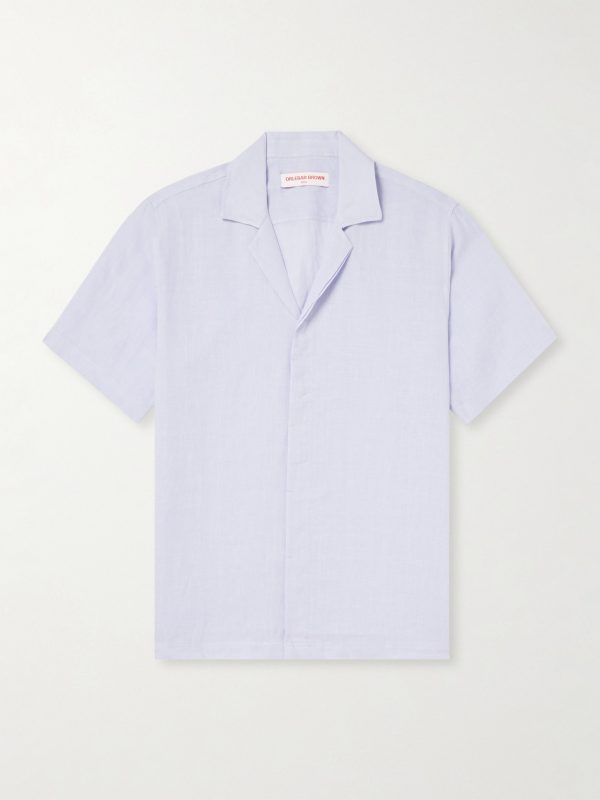 Maitan II Camp-Collar Linen Shirt Maitan II Camp-Collar Linen Shirt