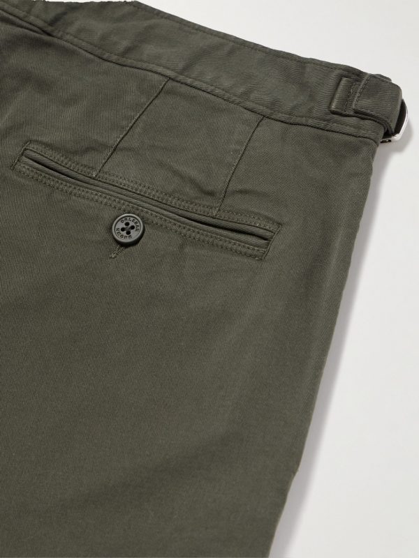 Fallon Straight-Leg Organic Cotton-Blend Twill Trousers - CU Fallon Straight-Leg Organic Cotton-Blend Twill Trousers - CU