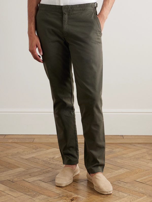 Fallon Straight-Leg Organic Cotton-Blend Twill Trousers - FR Fallon Straight-Leg Organic Cotton-Blend Twill Trousers - FR