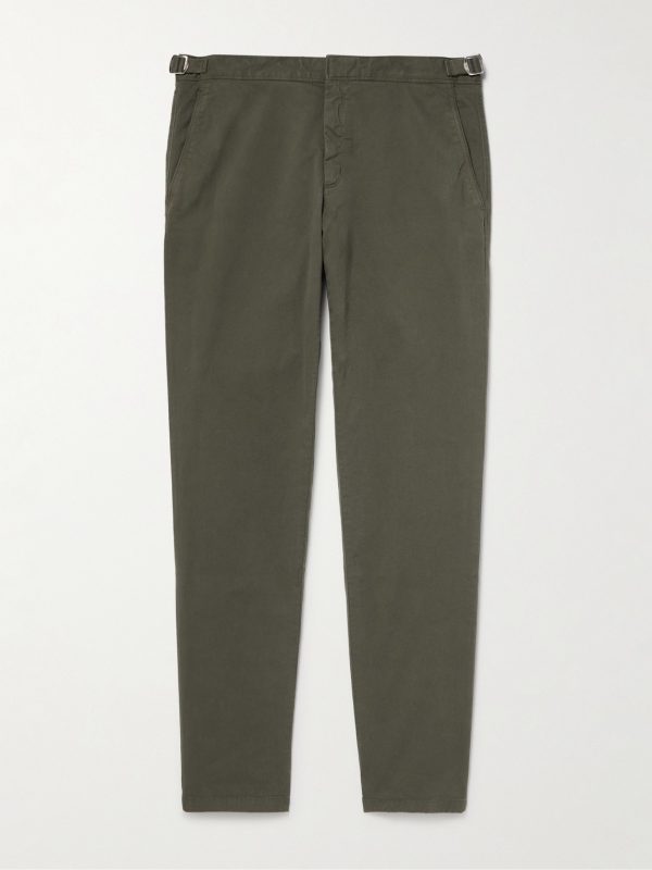 Fallon Straight-Leg Organic Cotton-Blend Twill Trousers Fallon Straight-Leg Organic Cotton-Blend Twill Trousers