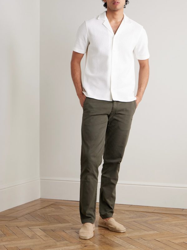 Fallon Straight-Leg Organic Cotton-Blend Twill Trousers - OU Fallon Straight-Leg Organic Cotton-Blend Twill Trousers - OU