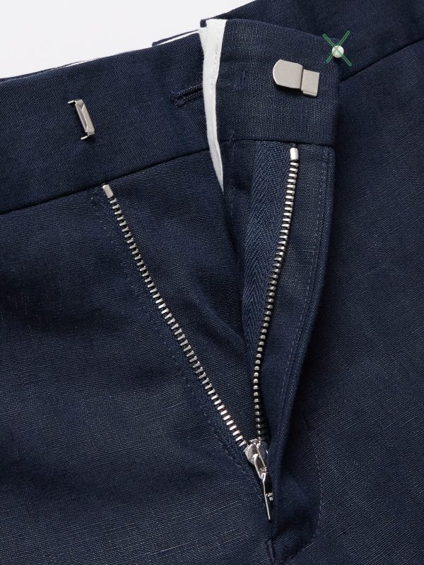 Griffon Tapered Linen Trousers - E1 Griffon Tapered Linen Trousers - E1