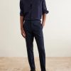 Griffon Tapered Linen Trousers - OU Griffon Tapered Linen Trousers - OU