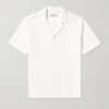 Maitan Camp-Collar Crocheted Cotton Shirt Maitan Camp-Collar Crocheted Cotton Shirt