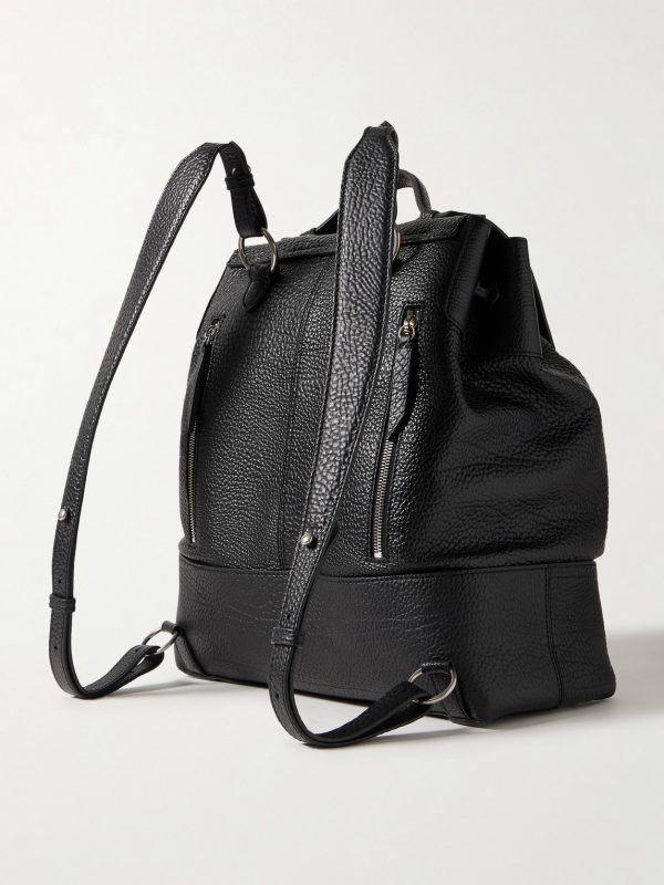 Glide Full-Grain Leather Backpack - BK