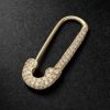 Safety Pin 18-Karat Gold Diamond Single Earring Safety Pin 18-Karat Gold Diamond Single Earring