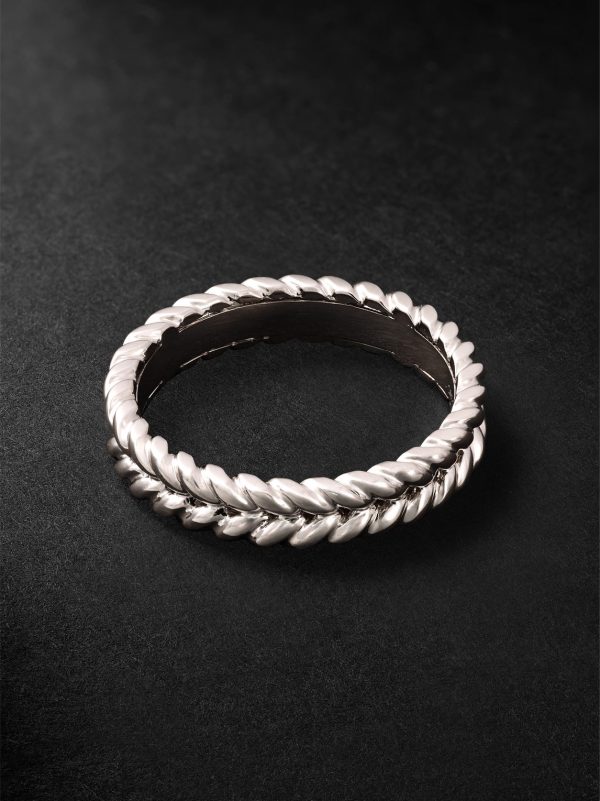 Braided 18-Karat White Gold Ring - BK