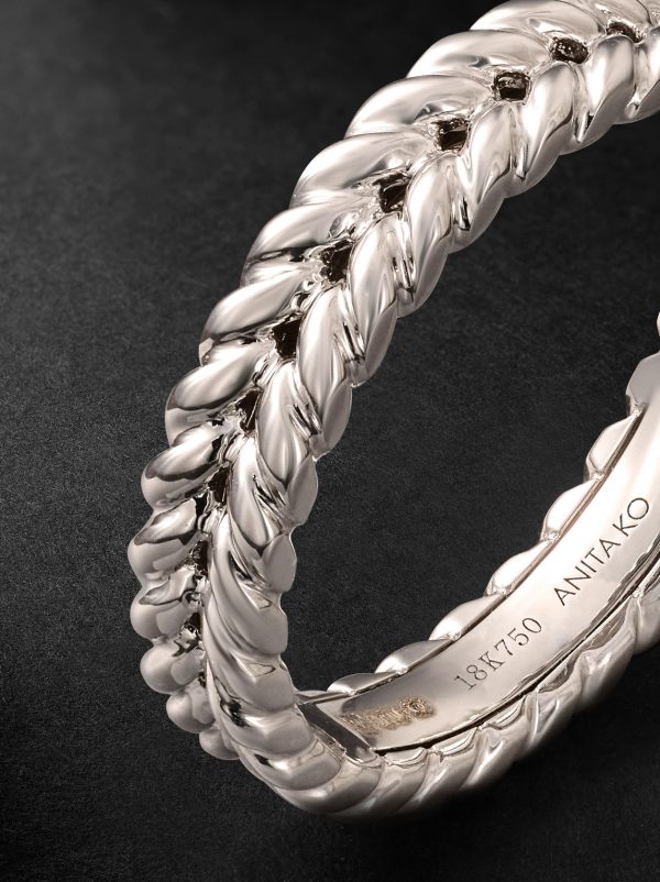 Braided 18-Karat White Gold Ring - CU