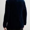 Slim-Fit Shawl-Collar Cotton-Velvet Tuxedo Jacket - BK
