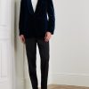 Slim-Fit Shawl-Collar Cotton-Velvet Tuxedo Jacket - OU