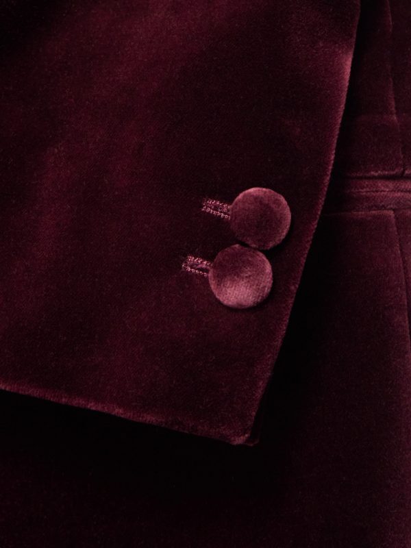 Slim-Fit Shawl-Collar Cotton-Velvet Tuxedo Jacket - CU Slim-Fit Shawl-Collar Cotton-Velvet Tuxedo Jacket - CU