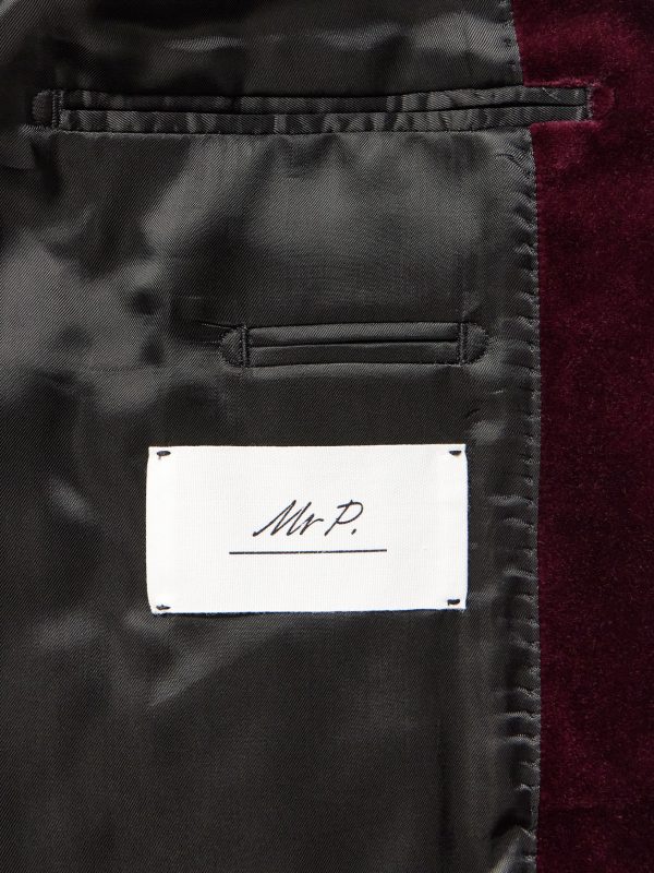 Slim-Fit Shawl-Collar Cotton-Velvet Tuxedo Jacket - E1 Slim-Fit Shawl-Collar Cotton-Velvet Tuxedo Jacket - E1