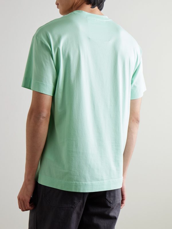 Logo-Embossed Cotton-Jersey T-Shirt - BK Logo-Embossed Cotton-Jersey T-Shirt - BK