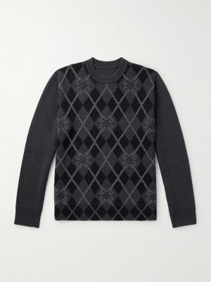 Argyle Wool-Blend Sweater Argyle Wool-Blend Sweater