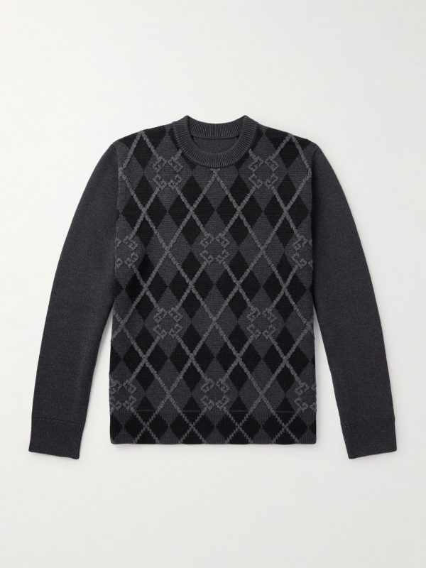 Argyle Wool-Blend Sweater Argyle Wool-Blend Sweater