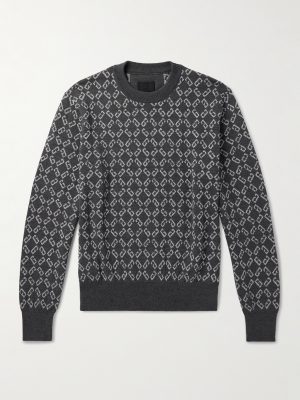 Logo-Jacquard Wool-Blend Sweater Logo-Jacquard Wool-Blend Sweater