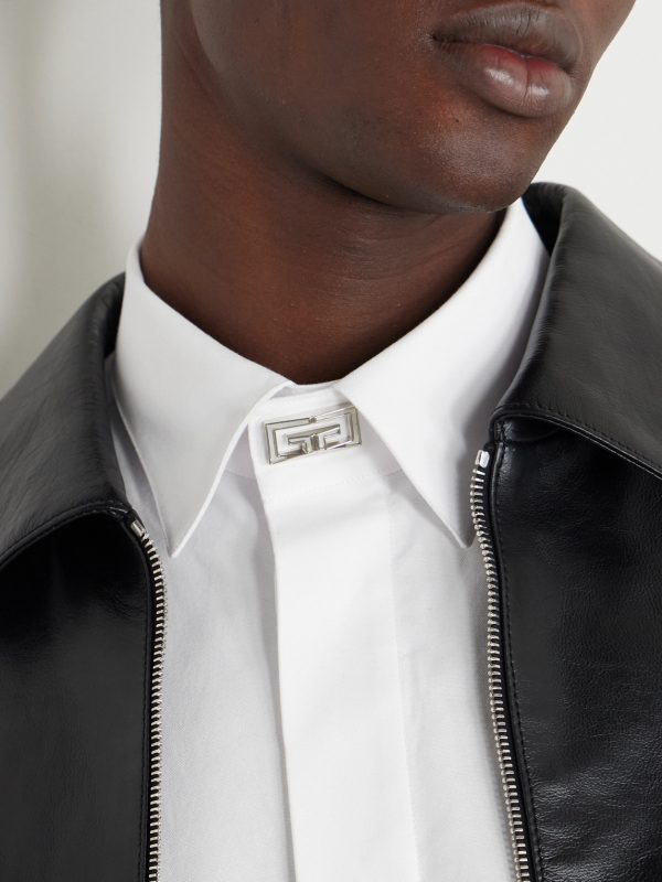 Logo-Embellished Cotton Oxford Shirt - E1 Logo-Embellished Cotton Oxford Shirt - E1