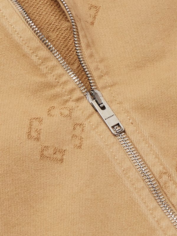 Logo-Jacquard Denim Hooded Jacket - CU Logo-Jacquard Denim Hooded Jacket - CU