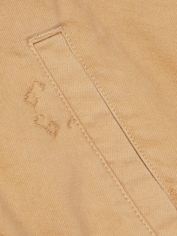Logo-Jacquard Denim Hooded Jacket - E1 Logo-Jacquard Denim Hooded Jacket - E1