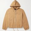 Logo-Jacquard Denim Hooded Jacket Logo-Jacquard Denim Hooded Jacket