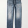 Straight-Leg Logo-Embroidered Jeans Straight-Leg Logo-Embroidered Jeans
