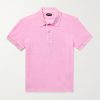 Slim-Fit Cotton-Blend Terry Polo Shirt Slim-Fit Cotton-Blend Terry Polo Shirt