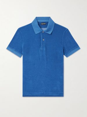 Cotton-Blend Terry Polo Shirt Cotton-Blend Terry Polo Shirt