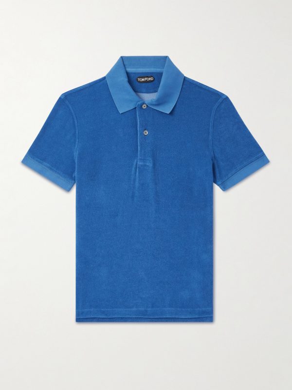Cotton-Blend Terry Polo Shirt Cotton-Blend Terry Polo Shirt