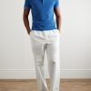 Cotton-Blend Terry Polo Shirt - OU Cotton-Blend Terry Polo Shirt - OU