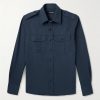 Cotton and Silk-Blend Poplin Shirt Cotton and Silk-Blend Poplin Shirt