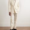 Dyllan Double-Breasted Metallic Striped Wool-Blend Suit Jacket - OU Dyllan Double-Breasted Metallic Striped Wool-Blend Suit Jacket - OU