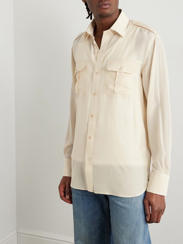 Oversized Silk Shirt - FR
