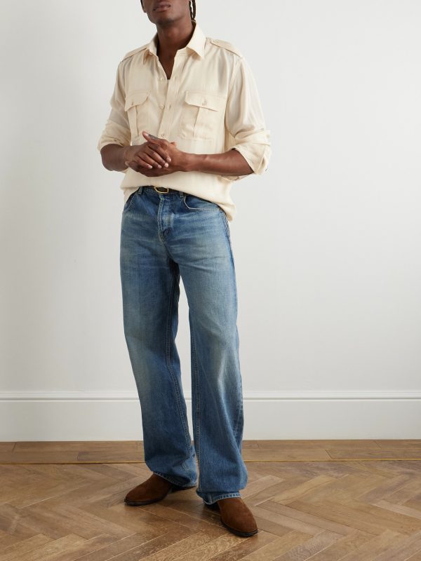 Oversized Silk Shirt - OU