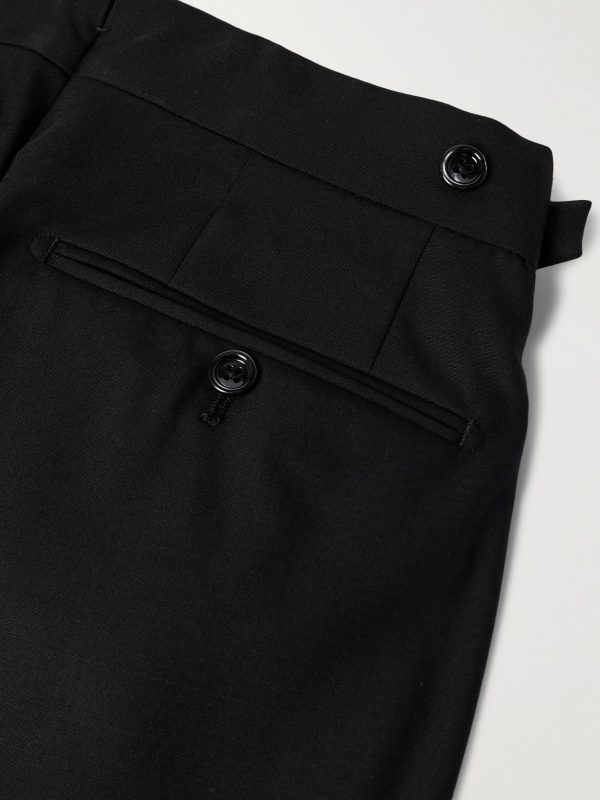 Slim-Fit Silk and Wool-Blend Trousers - CU