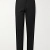 Slim-Fit Silk and Wool-Blend Trousers