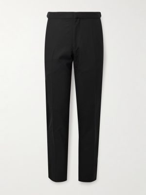 Slim-Fit Silk and Wool-Blend Trousers Slim-Fit Silk and Wool-Blend Trousers