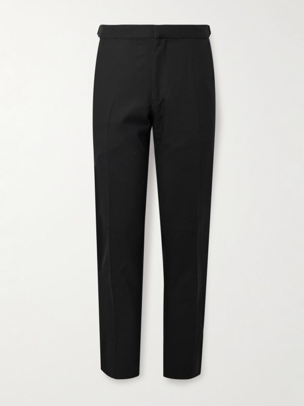 Slim-Fit Silk and Wool-Blend Trousers