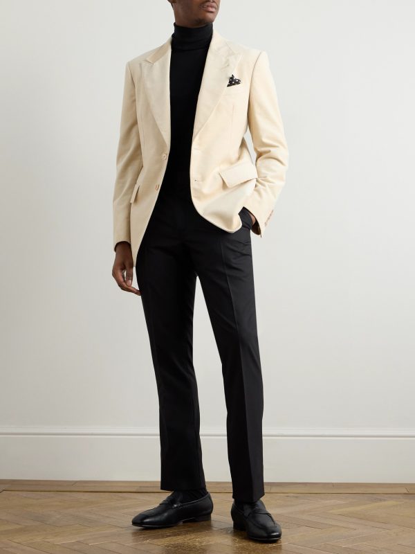 Slim-Fit Silk and Wool-Blend Trousers - OU