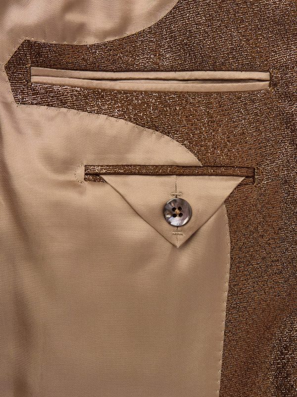 Slim-Fit Croc-Effect Coated Wool-Blend Tuxedo Jacket - E1